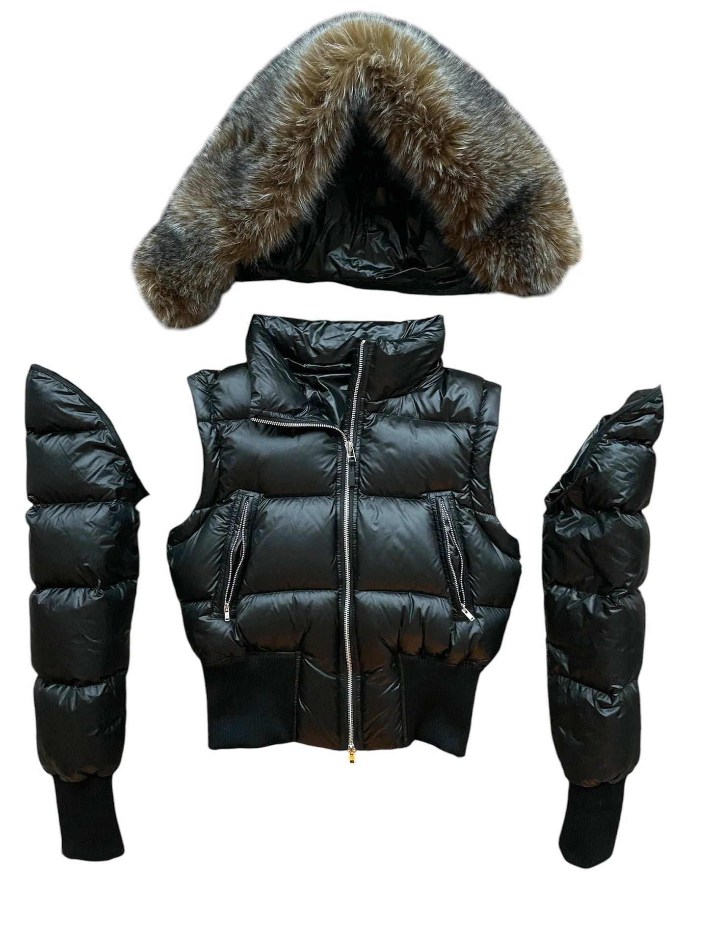 3-in-1 Leather Laqué Jacket